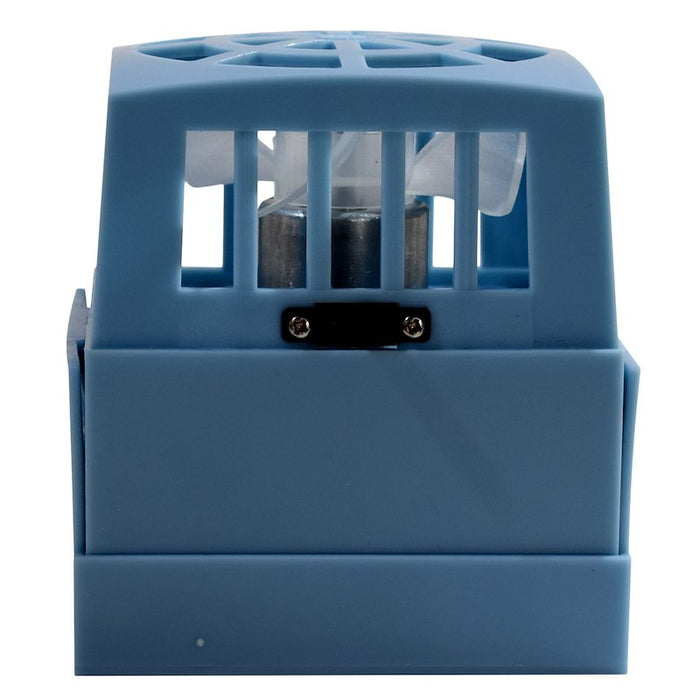 Blue RV Fridge Fan with On/Off Switch - Close-Up Detail | United RV Parts