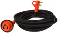 Valterra 30 Amp RV Power Cord A10-3025ED 25-Foot Black Rubber with Red Locking Connector - Full View | United RV Parts