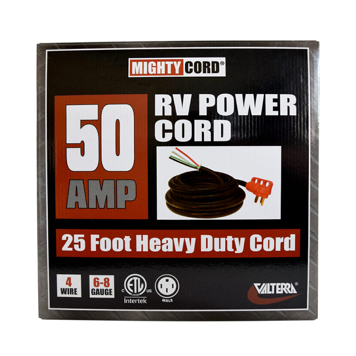 Valterra 50 Amp RV Power Cord A10-5025END - Packaging View | United RV Parts