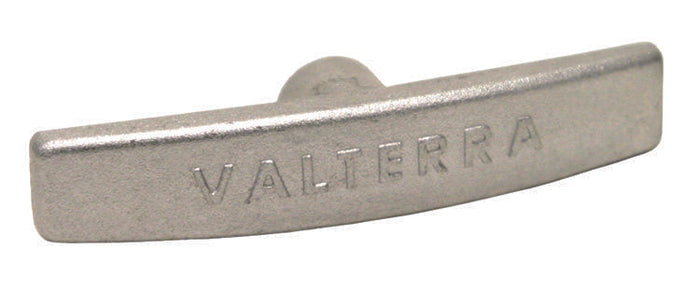 Silver Metal RV Waste Valve Handle T1003-6MN - Side View | United RV Parts