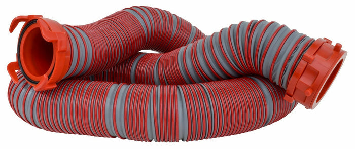Red Orange Viper RV Sewer Hose - Coiled with Fittings | United RV Parts