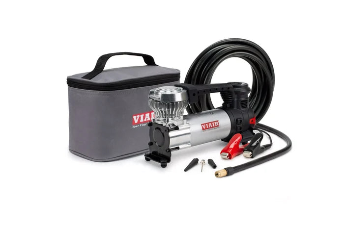 Viair 89P RVS Portable Tire Inflator Kit with Carrying Case - Angled View | United RV Parts