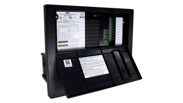 WFCO WF-8975-AD Lithium Power Center - Open Internal View | United RV Parts